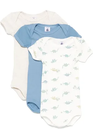Petit Bateau Cotton bodysuits (set of three)