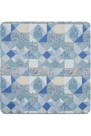 Etro Patchwork cotton blanket