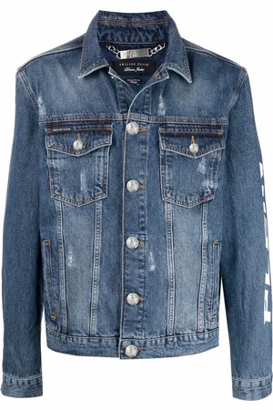 Philipp Plein Distressed denim jacket