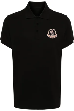 Moncler Logo-embroidered cotton polo shirt
