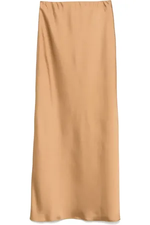 CENERE GB Satin maxi skirt