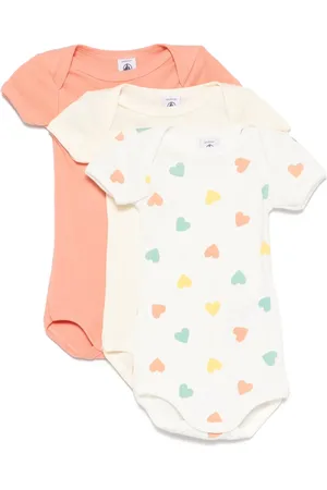 Petit Bateau Cotton bodysuits (set of three)