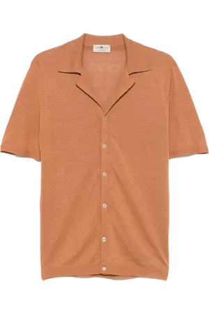 IRISH CRONE Fine-knit shirt