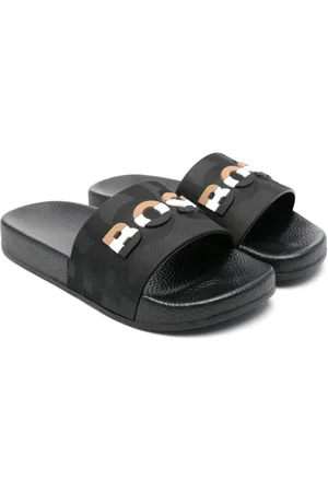HUGO BOSS Embossed-logo slides