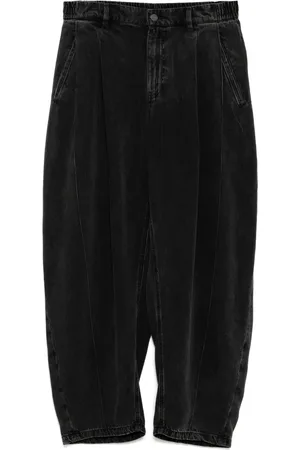 CROQUIS Washed tapered jeans