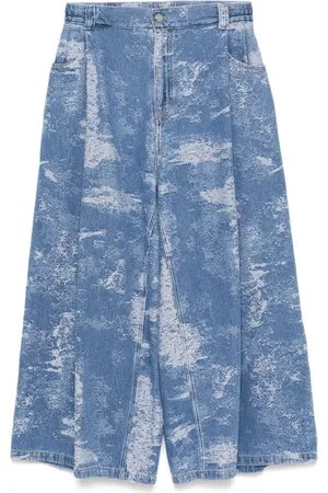 SONGZIO Structured crop wide-leg jeans