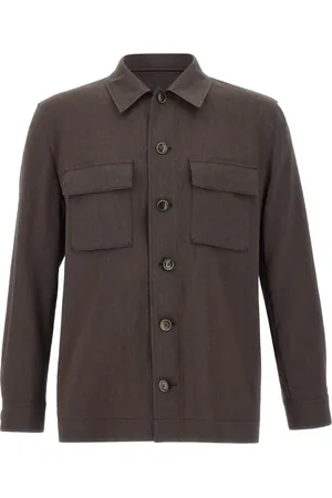 HUGO BOSS M??lange-effect shirt jacket