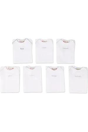 BONPOINT Lundi embroidered babygrow
