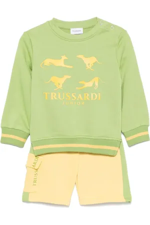 Trussardi Logo-embossed shorts set