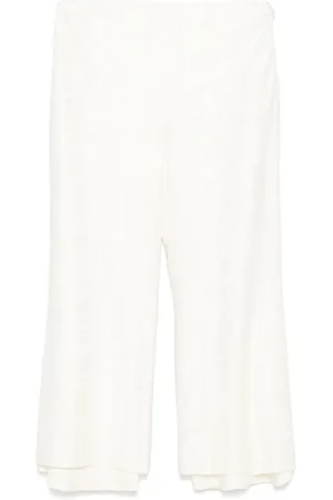 Jil Sander Flower-jacquard trousers