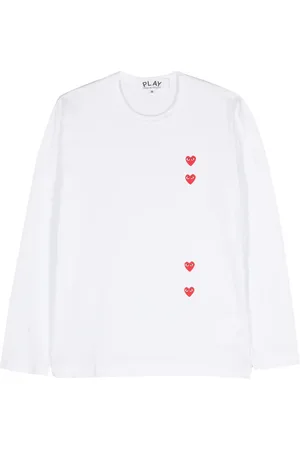 Comme des Garçons Heart-print cotton T-shirt