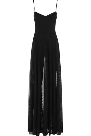 Norma Kamali Semi-sheer maxi dress