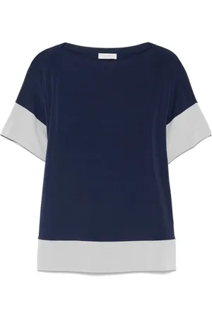 LE TRICOT PERUGIA Two-tone T-shirt