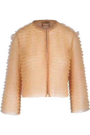 AKRIS Ruched tulle jacket