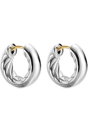 David Yurman Sterling DY Mercer Micro hoop earrings (13.4mm)