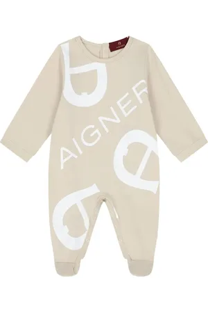 Aigner Logo-print long-sleeve babygrow