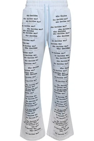 Who Decides War Scripture track pants