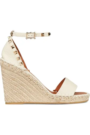 VALENTINO GARAVANI Double Rockstud 95mm wedge sandals