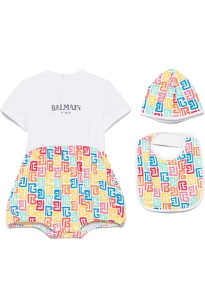 Balmain Logo-print romper (set of three)