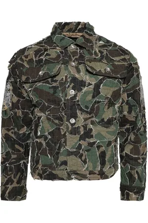 Who Decides War Camouflage-print shirt jacket