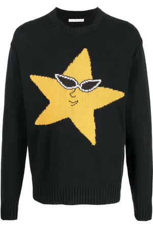 Sky High Farm Intarsia-knit star jumper