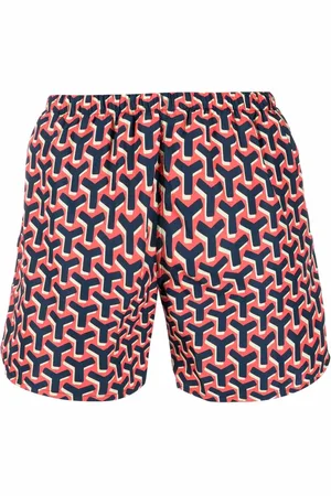 YES I AM Monogram-print swim shorts