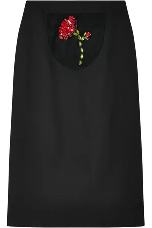 Simone Rocha Peekaboo Flower pencil skirt