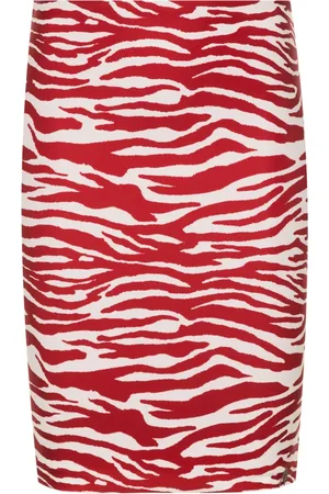 The Attico Abstract-print skirt