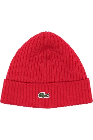 Lacoste Logo-patch wool beanie