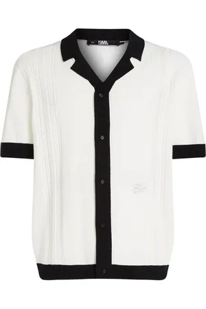 Karl Lagerfeld Contrast-trim knitted shirt