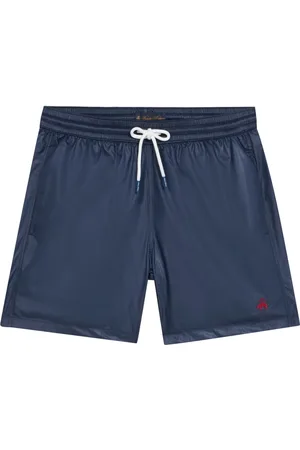 Brooks Brothers Logo-embroidered swim shorts