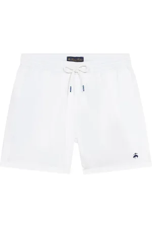 Brooks Brothers Logo-embroidered swim shorts