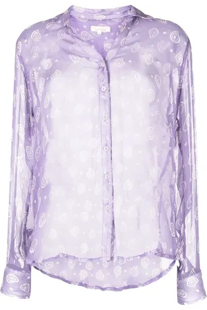 Cloe Cassandro Graphic-print silk shirt