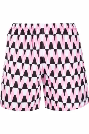 YES I AM Geometric-print swim shorts