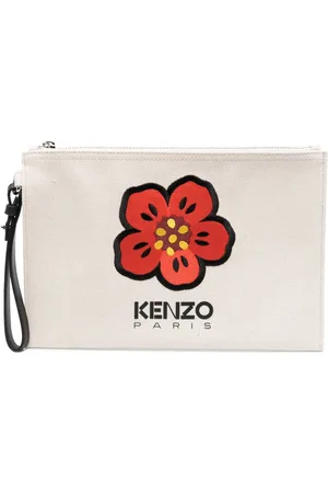 Kenzo Boke Flower motif clutch