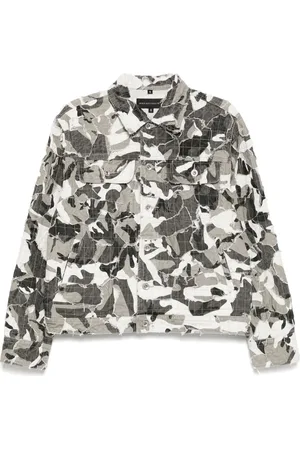 Who Decides War Camo trucker jacket