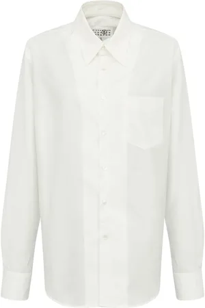 Maison Margiela Slash-detail cotton shirt