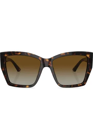 Bvlgari Oversize-frame logo-plaque sunglasses