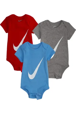 Nike Logo-print cotton babygrow set