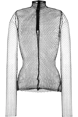 REV Semi-sheer long-sleeve top