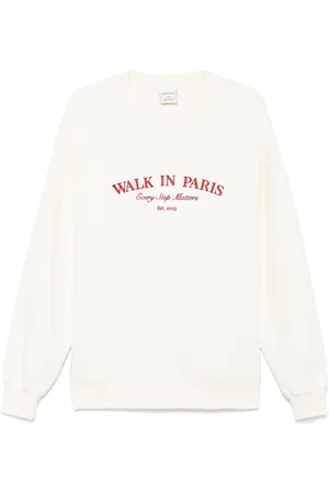 Walk In Paris Logo-embroidered sweatshirt