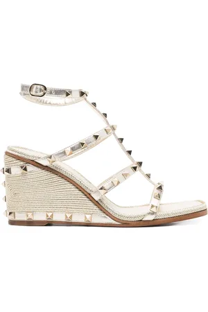 VALENTINO GARAVANI 85mm Rockstud wedge sandals