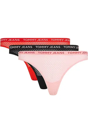 Tommy Hilfiger Logo-waistband thongs (pack of three)