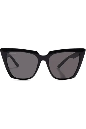 Balenciaga Logo-engraved cat-eye sunglasses