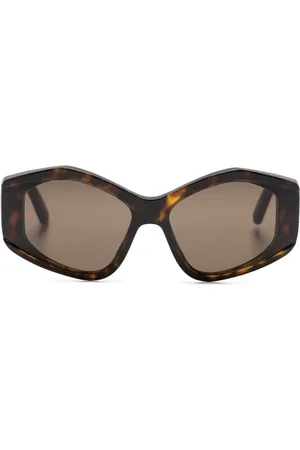 Balenciaga Logo-print cat eye-frame sunglasses