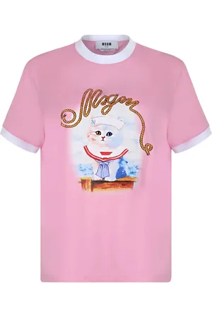 Msgm Cat-print T-shirt