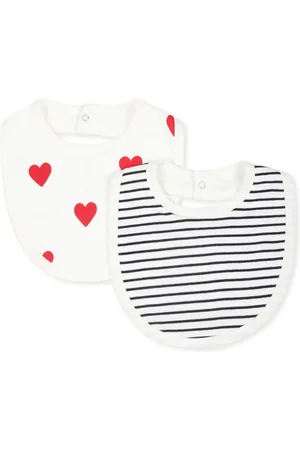 Petit Bateau Organic cotton bibs (set of two)