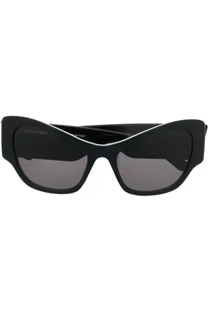 Balenciaga Enamelled-logo cat-eye frame sunglasses