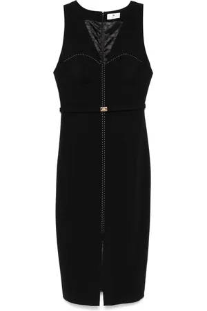 Elisabetta Franchi Contrasting-stitching bustier-style dress