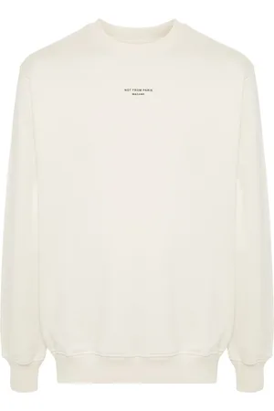 Drôle de Monsieur Slogan-print cotton sweatshirt